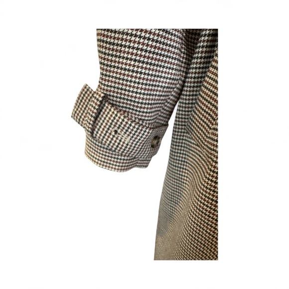 Rumored Notting Hill Houndstooth Trench Coat XS | Belted Longline Fall Jacket - Picture 5 of 9